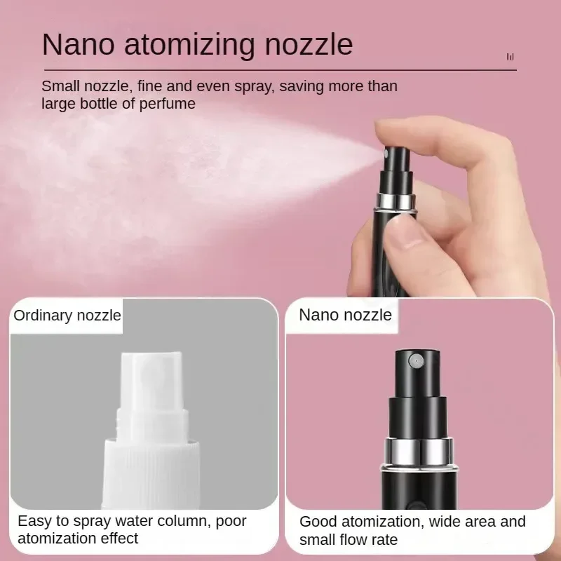 Spray Bottle Perfume Atomizer Mini Perfume Atomizer Refillable Spray Bottle 10PCS 5ml Mini Empty Refillable Spray Bottle Perfume Atomizer Portable Liquid Container for Cosmetics Traveling Aluminum Spray