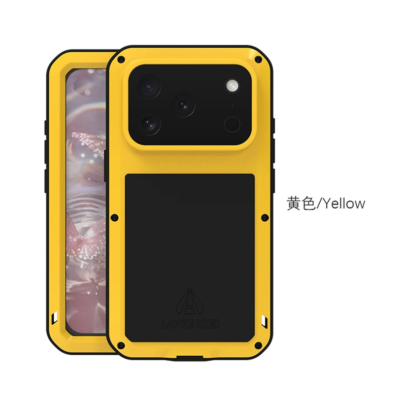 Military Grade Metal Protective Phone Case - Silicone Shockproof & Dustproof Cover