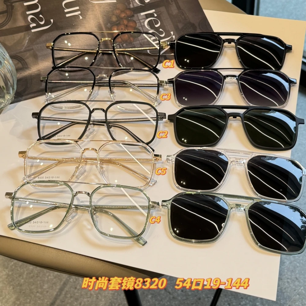 

Polarized Sunglasses Magnetic Clip-on Glasses Ultra Light Night Vision Eyewear Optical Prescription Frames Man Custom Lenses