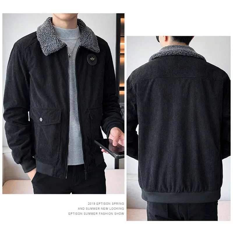 Style Men's Clothing Jackets for Mens Winter Button Knitted Coat Cold Coats Sweat-shirt Oversize Windbreaker Sports Sweat-shirts