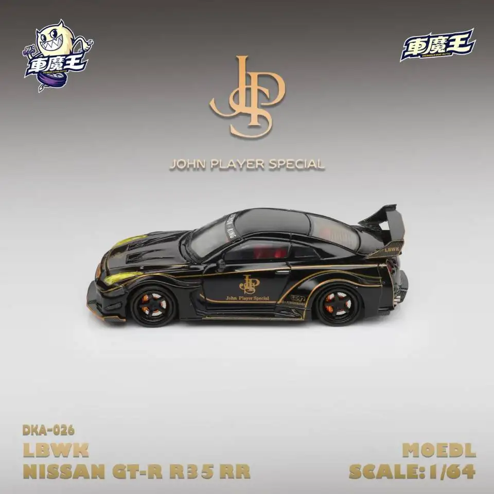 Pre-sale Demon King Auto 1:64 GTR35 RR Black/Gold JPS Painting Alloy Model Car 14 S5afc3442a28e446cbbd63e4045c3aa88S
