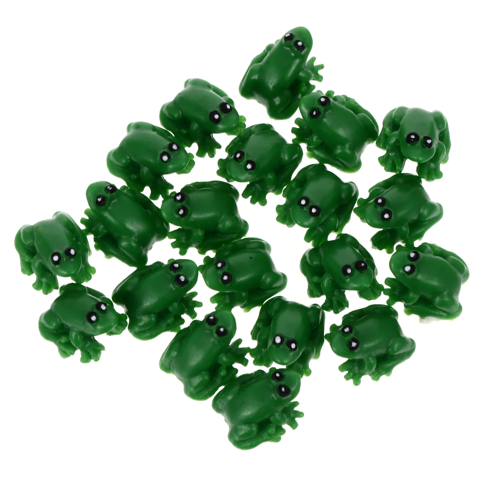 

20 Pcs Resin Frog Frogs Decor Landscape Adornment Model Micro Ornament Tabletop