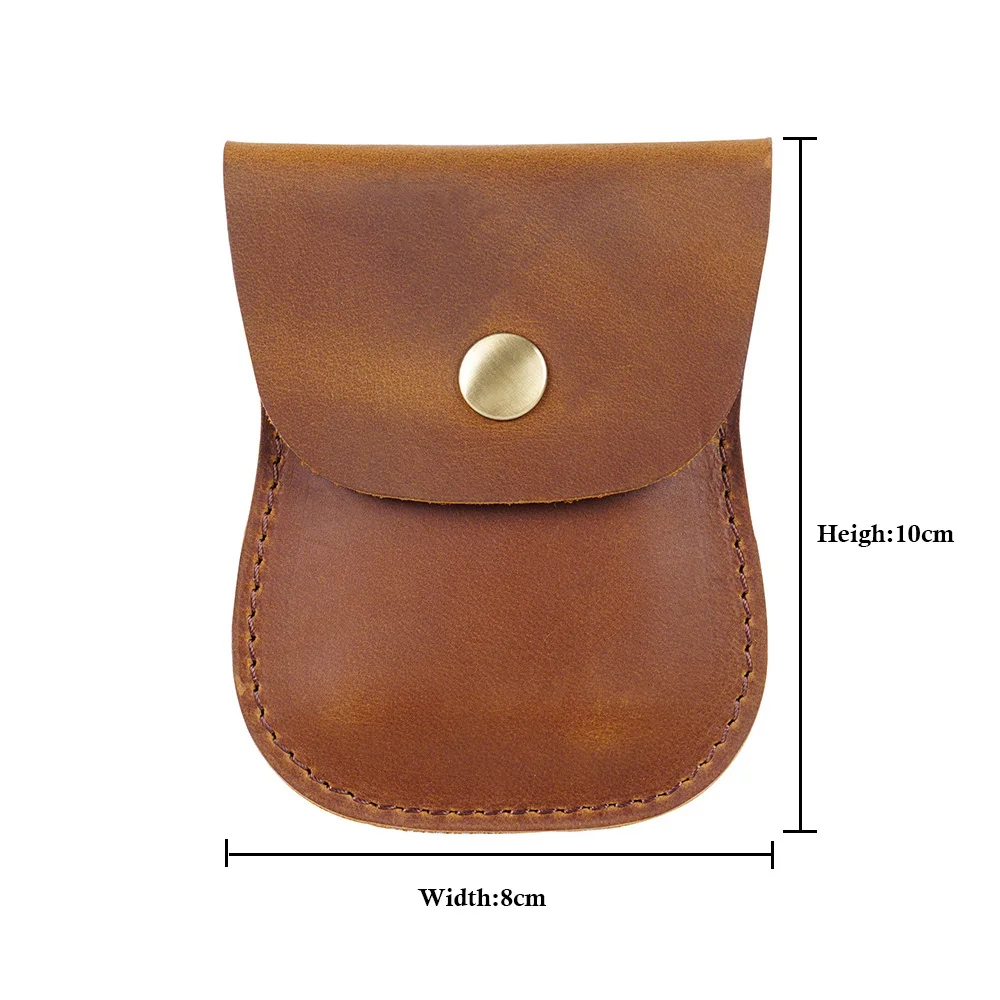 Handmade Men Coin Purse Cowhide Coin Card Purse Retro Change Wallet Mini Bag coin purse coin wallet