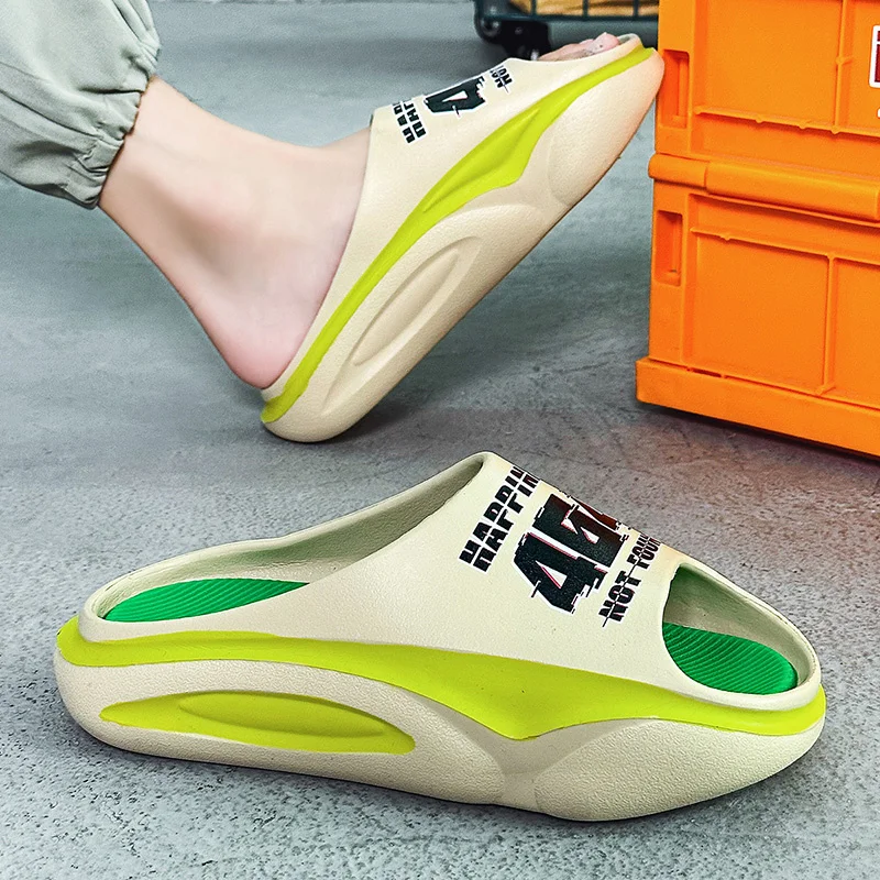 Slip Slippers for Men Non-Slip Slip Comfy With Thick Sole Slipper for Indoor Outdoor Soft Foam Sliders_voghion.com
