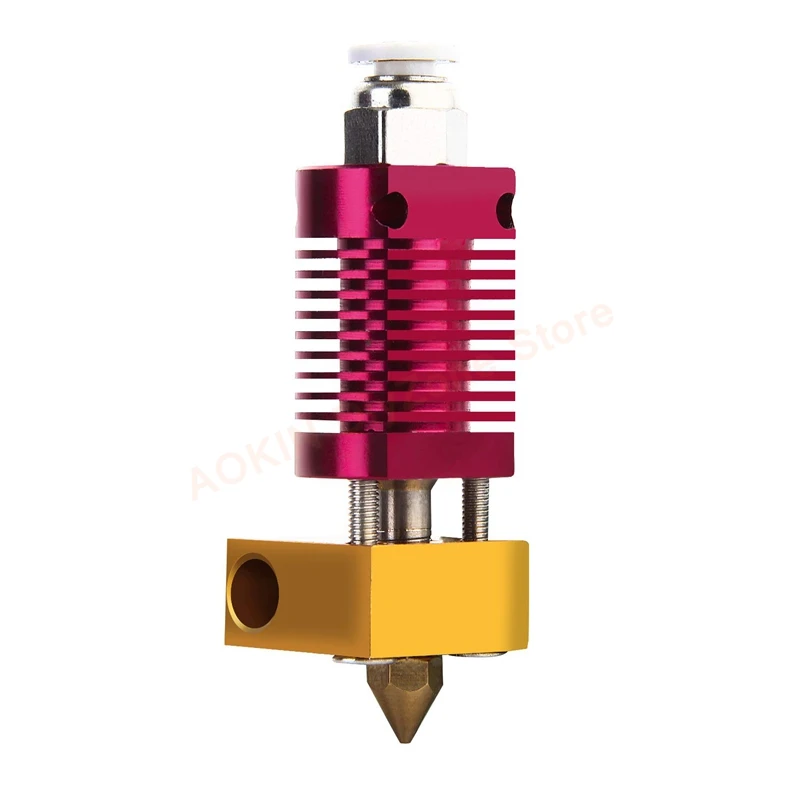 

3D Printer Hotend, Assembled Extruder Hotend Kit with Brass MK8 Nozzle 0.4mm for Creality Ender 3, Ender 3 Pro, CR10, CR10S