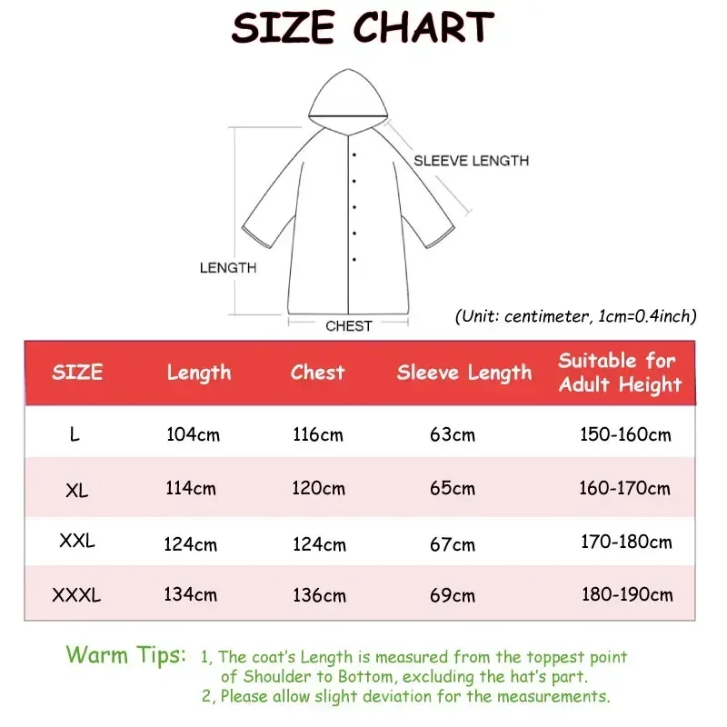 Raincoat Poncho Adult Waterproof Long Raincoat Women Men Hooded Outdoor Motorcycle Cycling Hiking Fishing
