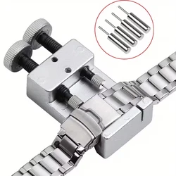 Ultimate Watch Maintenance Kit: Band and Pin Removal Tool Set with Extra Punch Pins (Silvery)