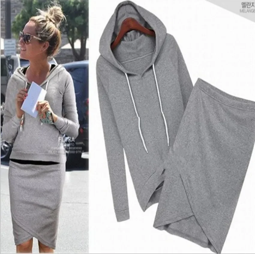 

Spring 2023 New Women's Fashion and Leisure Suit Sweater Two-Piece Sportswear Dress Sets skirt sets ladies outfits ladies