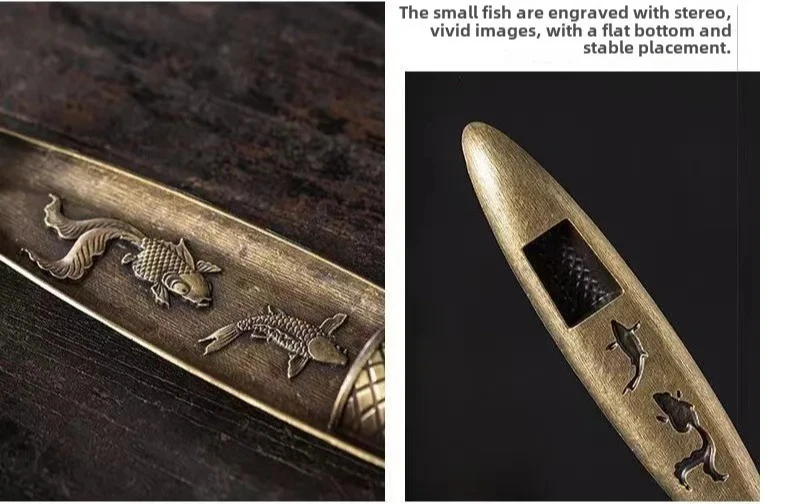 Kreativer Räucherstäbchenhalter Aromatherapie-Ornament Räucherstäbchenhalter Boot mit Angler im japanischen Stil Räucherstäbchenbrenner Heimdekoration – Detail 10
