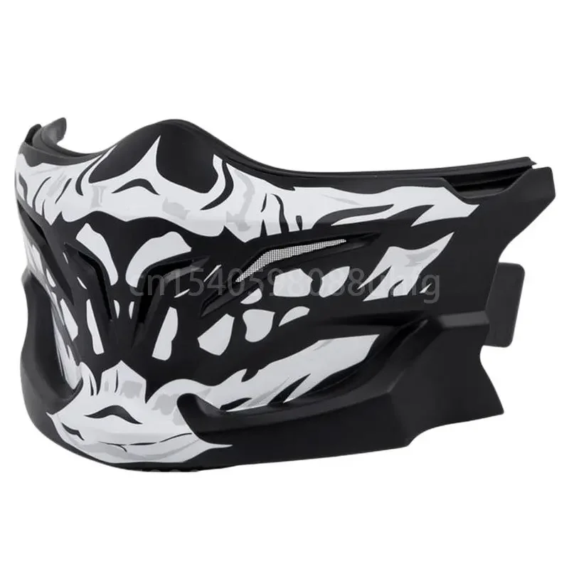 

Exo Covert Samurai Face Mask Scorpion Exo Combat Skull Face Mask Retro Motorcycle Helmet Accessories, Helmet Not Included