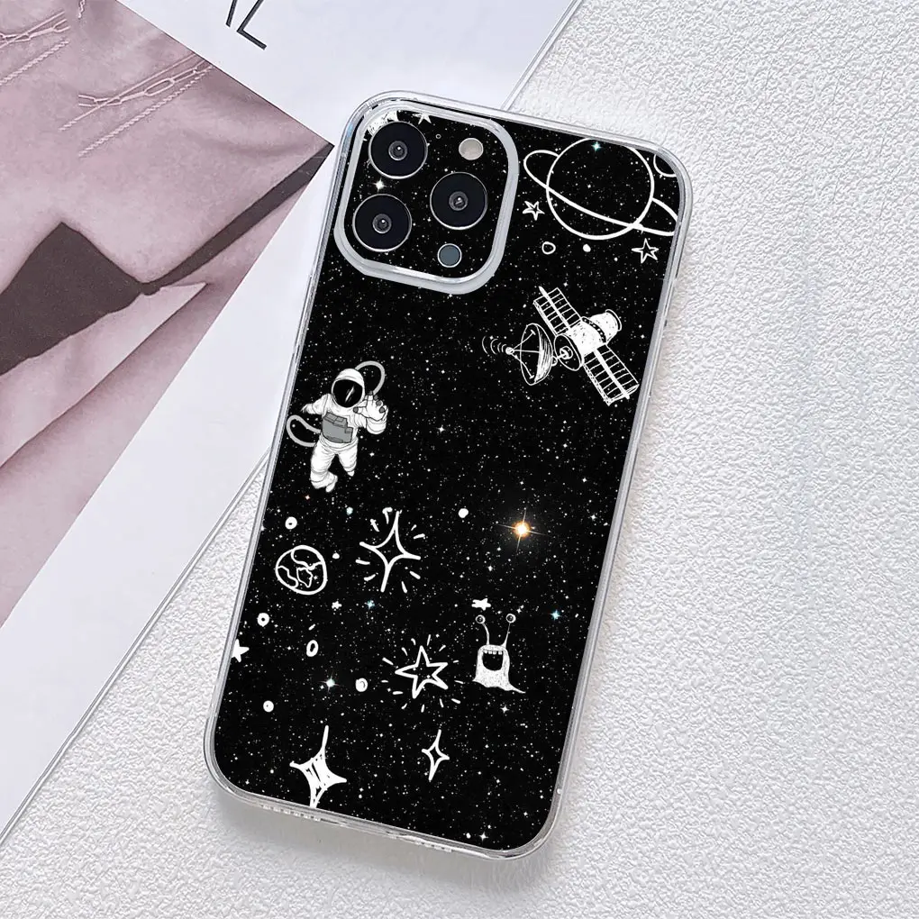 Moon Astronaut Galaxy Universe Starry Sky Phone Case