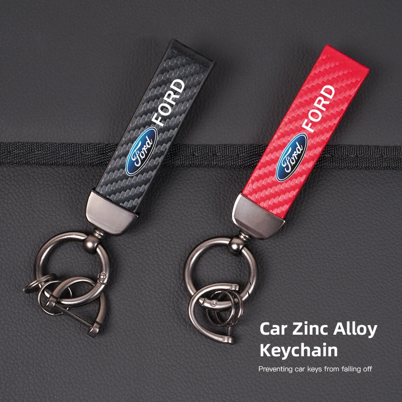 Premium Leather Car Logo Key Chain