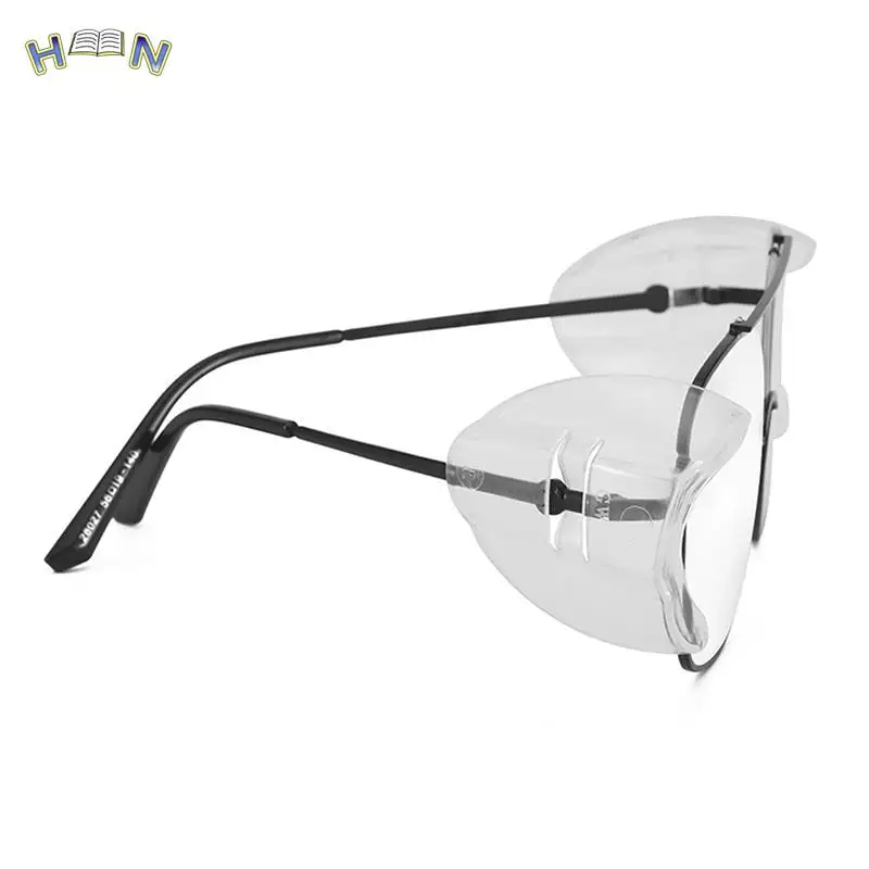 Eye Flexible Clear Shields Side Safety Goggles Glasses Universal Anti Fog 2Pcs eyeglasses repair kit