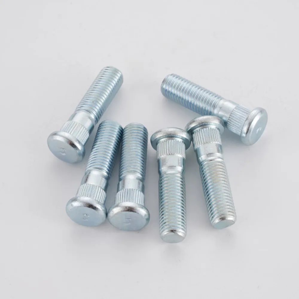 10 pcs Car Wheel Bolts M12x1.5 49mm/43mm Length 12x 1.5mm Wheel Studs and a 12.3mm Knurl wheel lug bolts