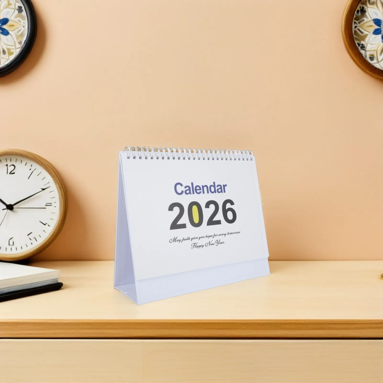 2026년 책상 달력 스탠딩 플립 데스크탑 월간 플래너 일일 정리 도구 홈 오피스..