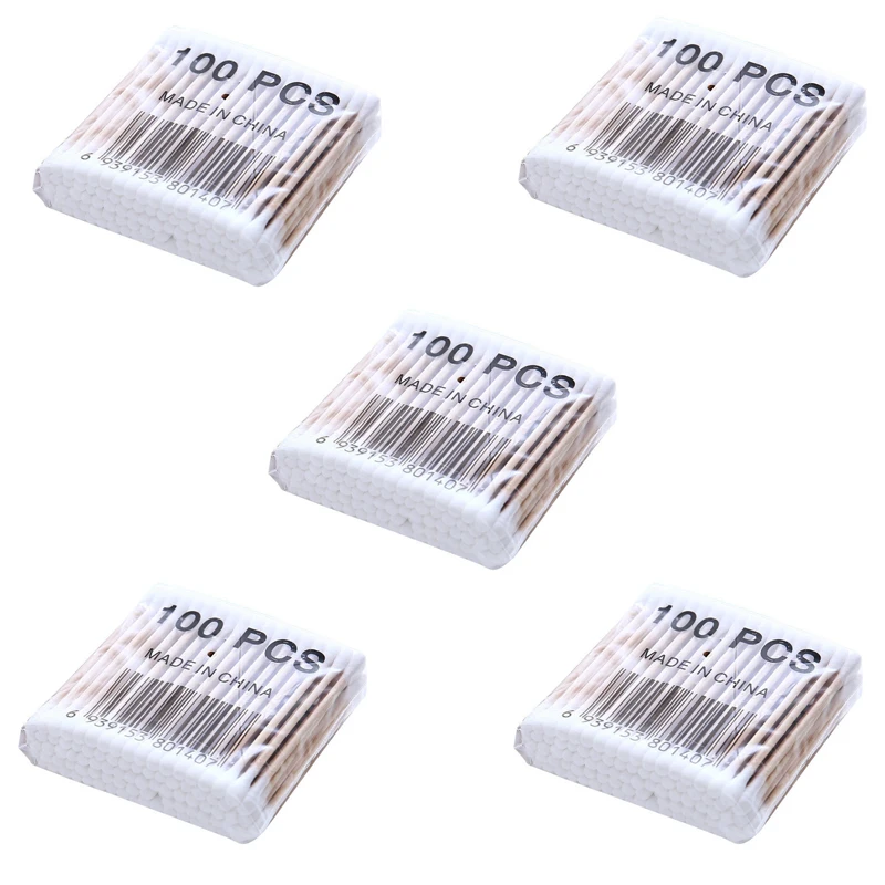 Cotton swabs Bamboo Baby Cotton Swab Wood Sticks Soft Cotton Buds Cleaning of Ears Tampons Health Beauty Swab