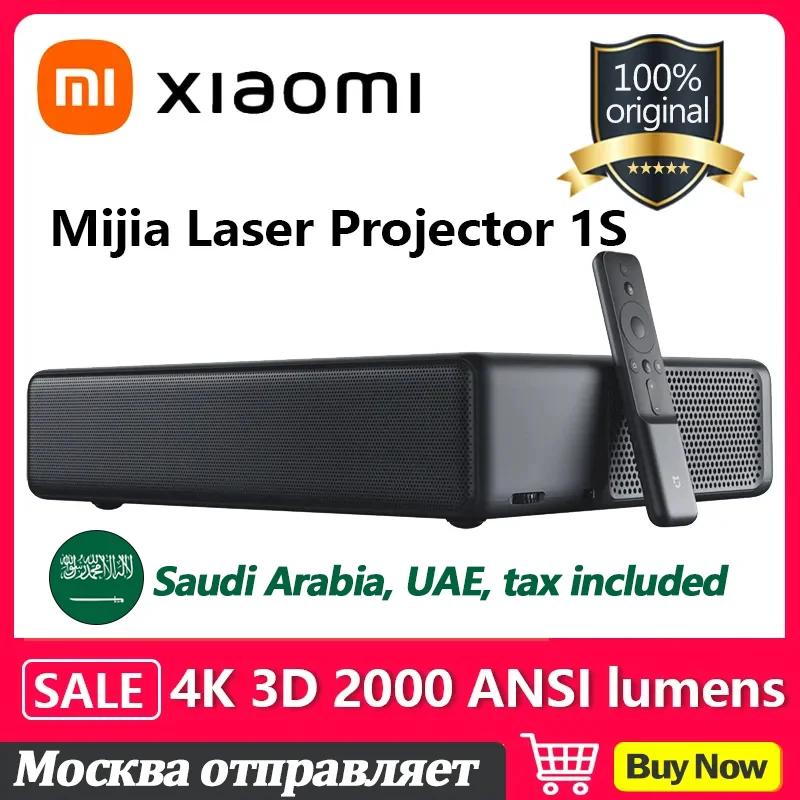 Xiaomi Mijia 4k Laser Projector 1s 2000ansi Lumens 150inch Hdr10 Bluetooth  Android Alpd Ultra Short Throw Beamer Home Theater - Home Theatre System -  AliExpress