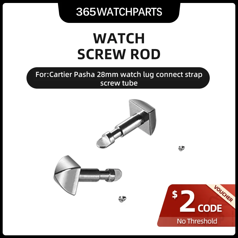 Asta Della Vite Dell'Orologio Per Cartier Pasha 28Mm Kit Di Collegamento Del Tubo Della Vite Del Cinturino Di Collegamento Dell'Orologio