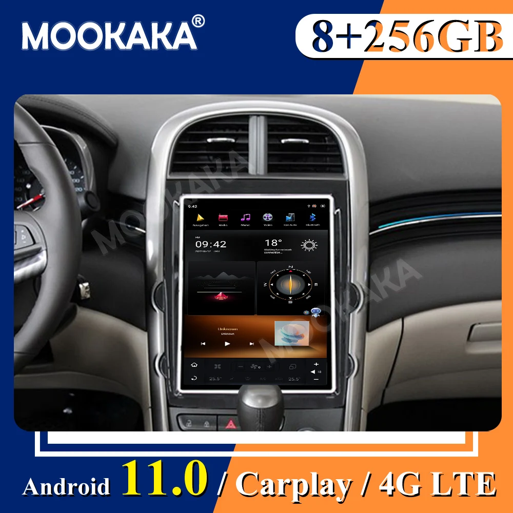 Autoradio Android 11, 8 go/256 go, écran tactile Tesla, Qualcomm,  navigation gps, lecteur multimédia, enregistreur cassette, pour voiture  Chevrolet Malibu (2013 – 2015) - AliExpress