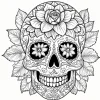 Night of the Dead Theme Colouring Book Adult Picture Book Original Design 5