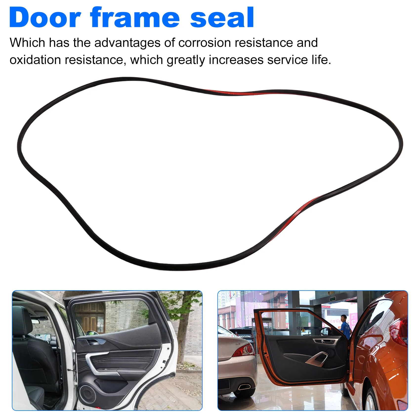 4Pcs 자동차 도어 씰 고무 스트립 외부 VW Tayron 2019-2025 55G837701 55G837702 55G839701 55G839702