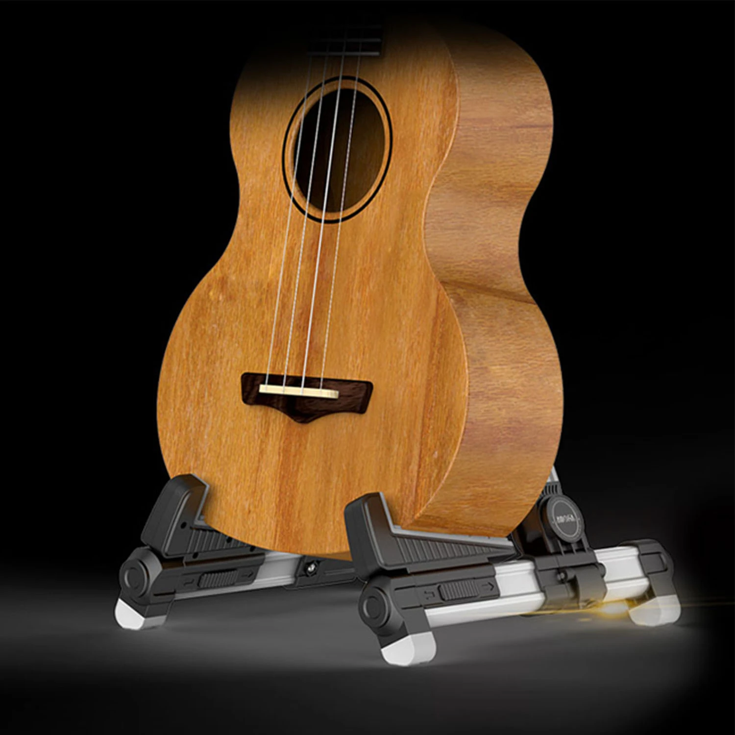 AROMA AUS-08 Mini Guitar Ukelele Stand Foldable A-frame Holder Bracket Mount for Acoustic Stage Audio Ukulele Violin Mandolin