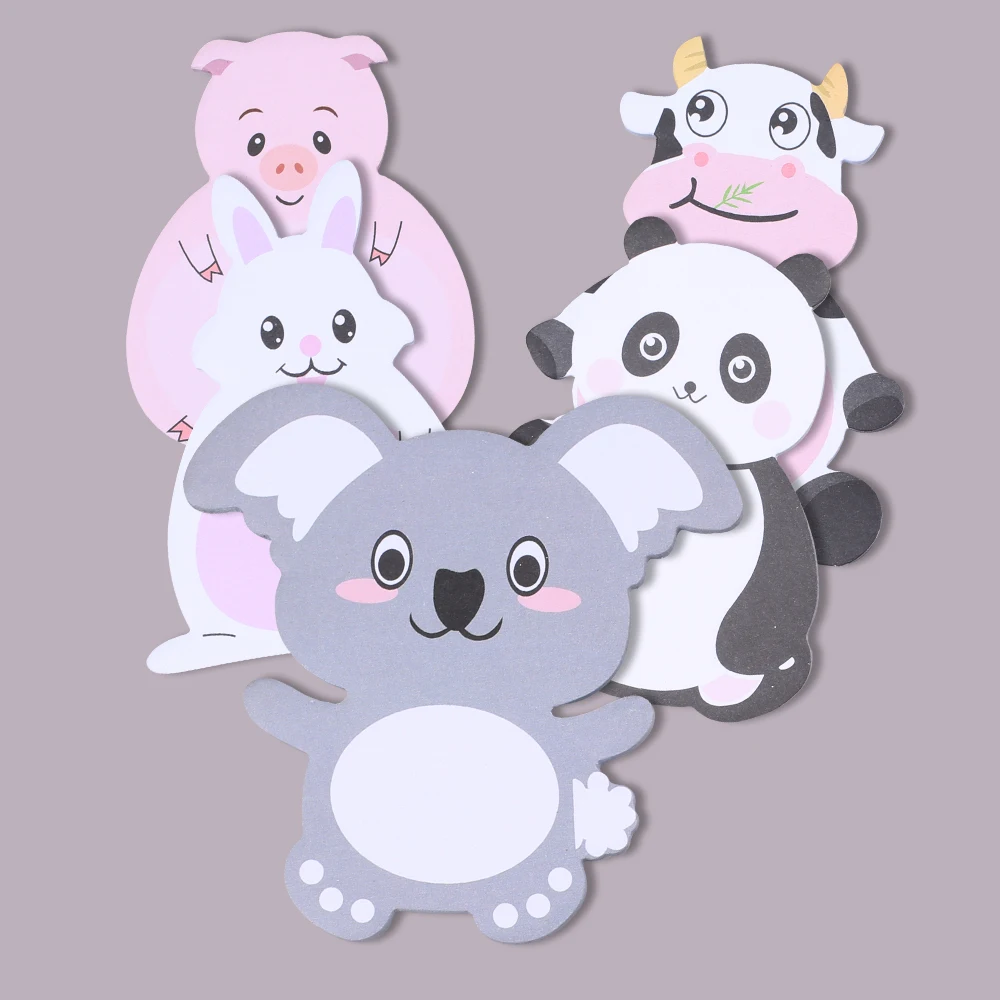 Random Korean Cute Sticky Notes Kawaii Notepad Memo Pad Cat Post Aesthetic Stationery To Do List Paper Index Book Sticker Check 6
