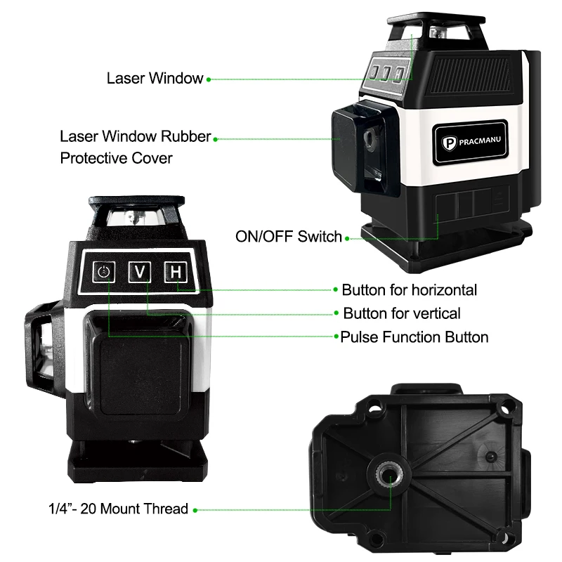 vertical cruz verde feixe laser linhas 03