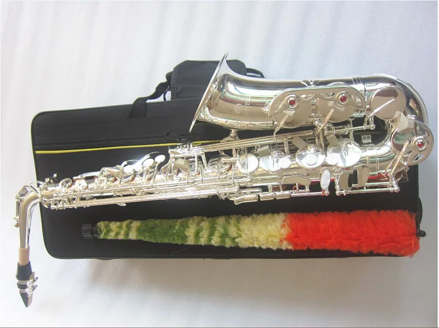 New Eb Alto Saxophone Jupiter JAS-700Q Silvering Brass Sax Body E-Flat Music Instruments Sax