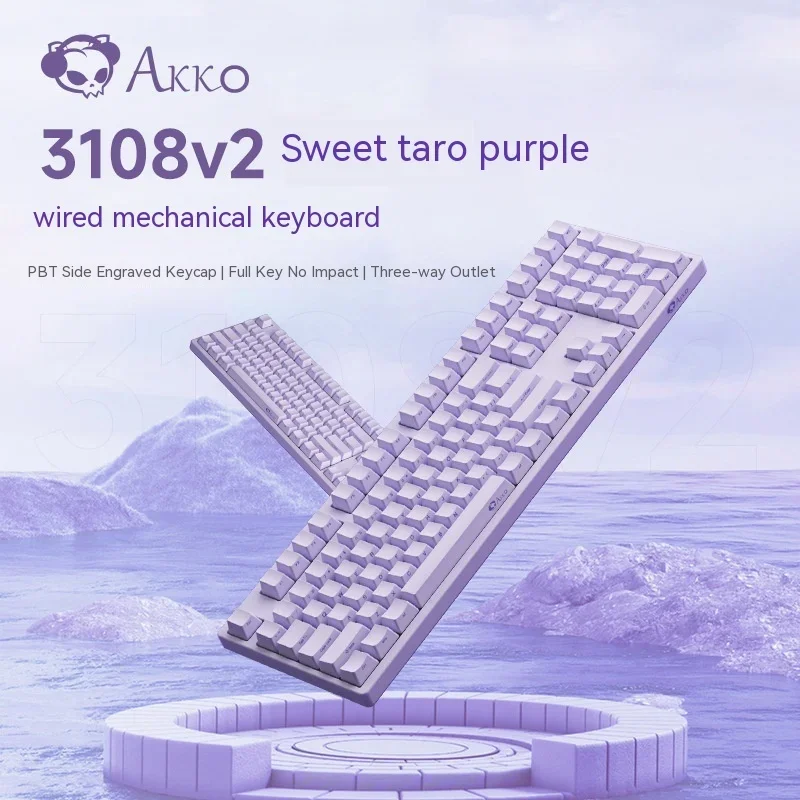 

Akko 3108 V2 Sp 108 Key Wired Mechanical Keyboard Esports Gaming Typing Office Keyboard Pbt Key Cap Support Macro Definition