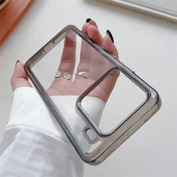 Luxury Clear Shockproof HD Transparent Acrylic Phone Case - Xiaomi 14 Pro (GRAY)