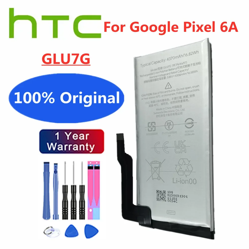 

Новый оригинальный аккумулятор для телефона 4370 мАч GLU7G для HTC Google Pixel6A Pixel 6A 6 A высококачественный сменный аккумулятор батареи + Инструменты