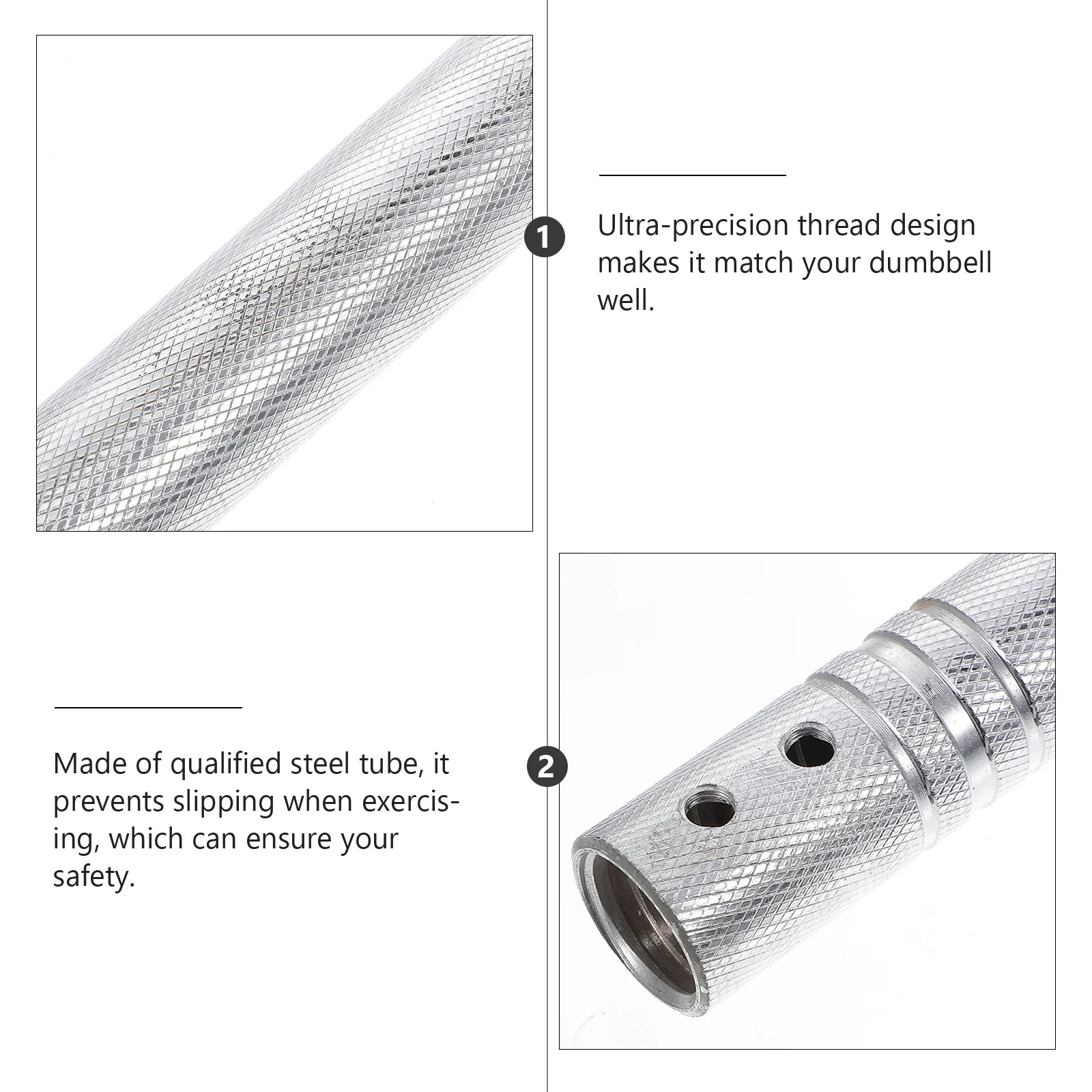 Dumbbell Connecting Rod Barbell Connector for Strength Training