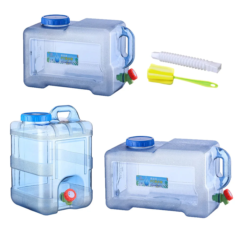 18l 20l 22l Outdoor Water Bucket Water Storage Container with Tap Big Capacity Car Tank Food Grade for Picnic Hiking