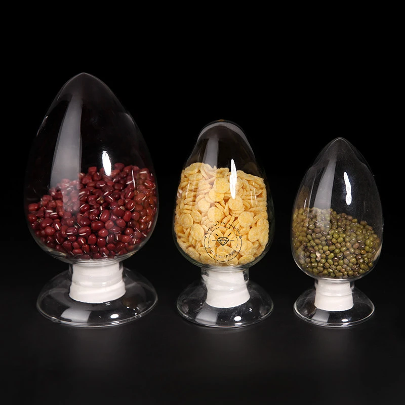 125ml 250ml 500ml Conical seed bottle Glass sample bottle Display containing plug