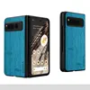 Case for Google Pixel Fold 5G funda bamboo wood pattern Leather new phone cover Luxury coque for Google Pixel Fold case capa 5