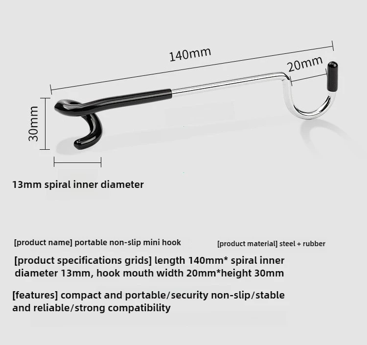 Stainless Steel Portable Light Stand Holder Hooks for Tent Pole Lamp Hanger Hunting Fishing Lantern Outdoor Camping Tools