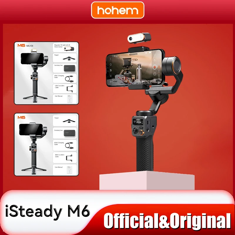 【美品】hohem M6 Kit 3軸スマートフォンスタビライザー Amazon.com: Hohem iSteady M6 Kit Smartphone Gimbal