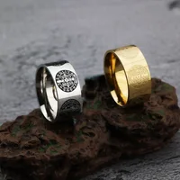 Catholic Saint Benedict Rings For Men Stainless Steel San Benito Exorcism Cross Anel Masculino Religious Jewlelry 1