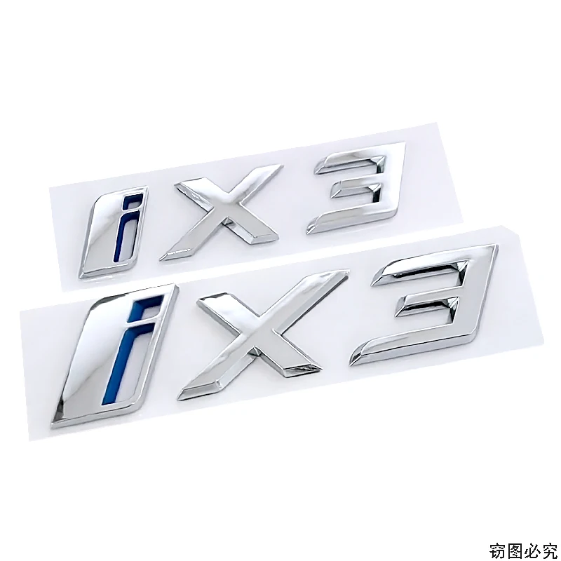 BMW New Energy Trunk Logo Badge Car Stickers - Tail Emblem Mark & Rear Boot Labels Refit