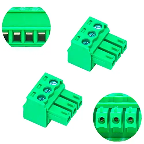 

3.81mm 3 Pin Phoenix Connector PCB Screw Terminal Block Connector (10Pcs 3.81M-3Pin)