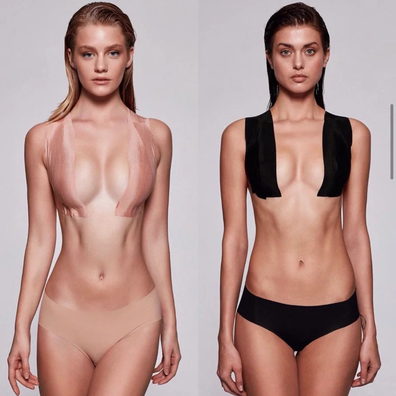 

Invisible Bras Nipple Pasties For Women's Underwear Intimates Accessories Push Up Adhesive Bralette Strapless Bra Tape