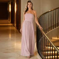 Robe d'été pour invitée de mariage pour femme : Robe crayon sans manches taille haute pour soirée élégante, longueur genou, couleur unie, à enfiler 5