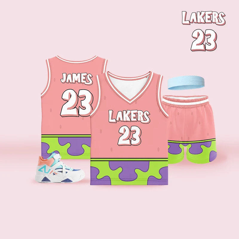 Kids Basketball Kits For Boys Cute Funny Cartoon Full Sublimation Print  Custom Name Logo Kindergarten Jerseys Tracksuit Children| | - AliExpress