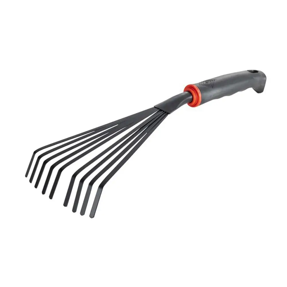 Small Handle Plastic Garden Rake For Outdoor Grass And Flower Beds Efficient Leaf Raking Tool Small Handle Plastic Garden R F3A4