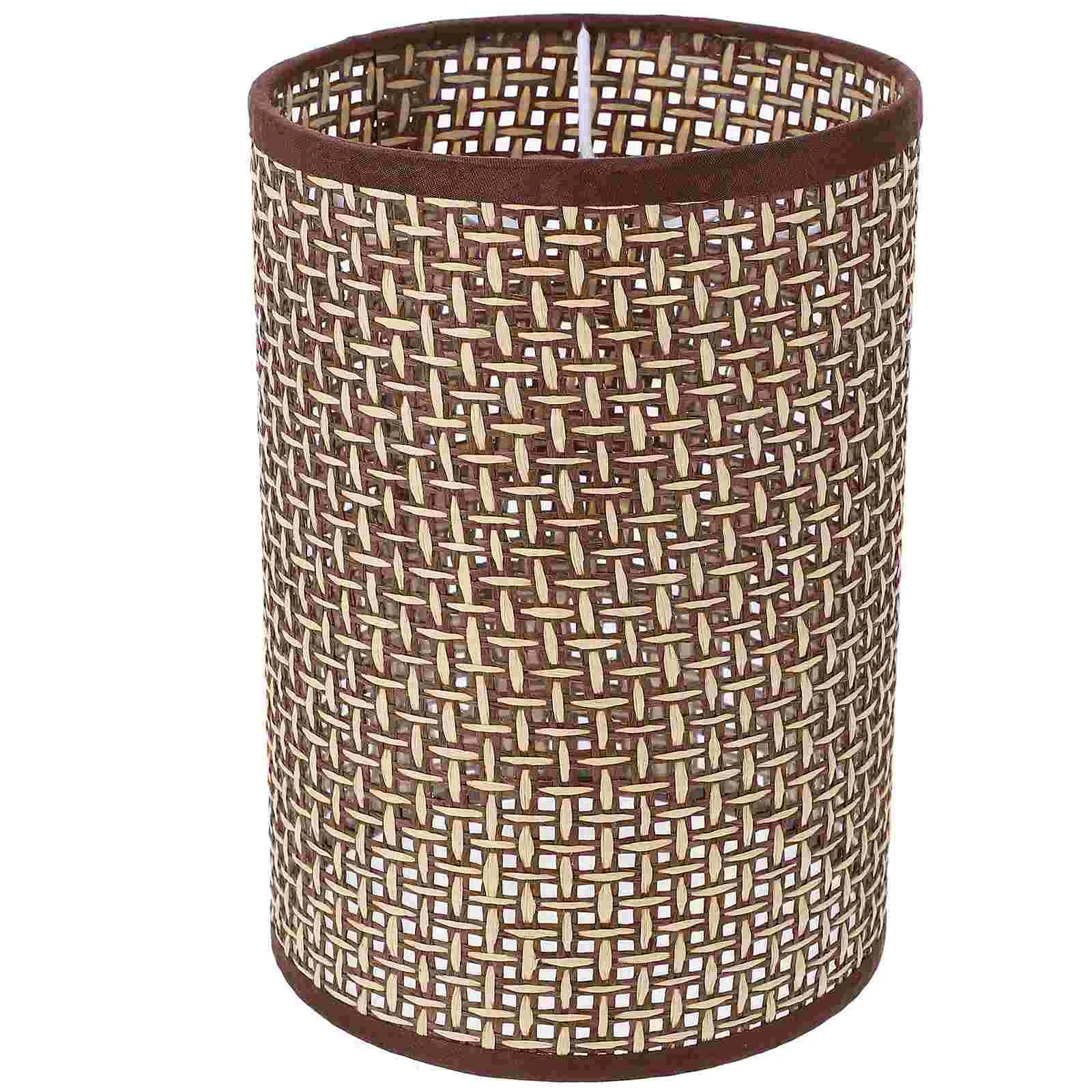 

Country Lamp Shade Rattan Rustic Lamp Shade E27/E14 Socket Table Lamp Shade Holder