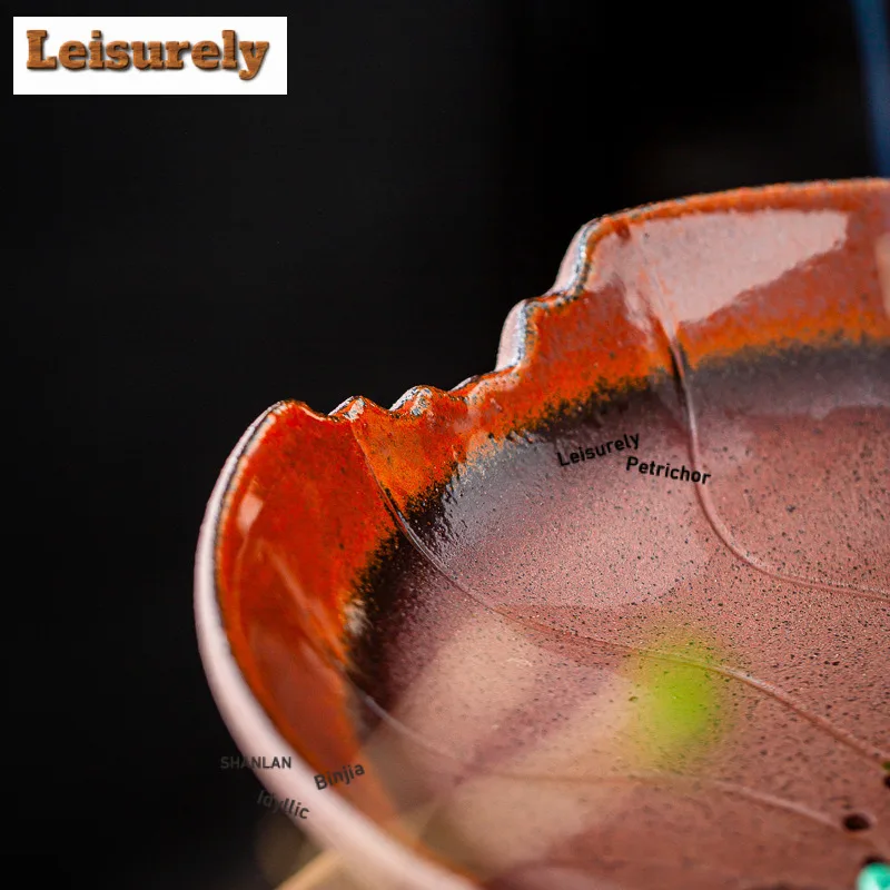 1100ML Coarse Pottery Old Rock Clay Lotus Jianshui Tea Wash Tea Residue Bucket Tea Garbage Can Household Chaxi Accessories Craft