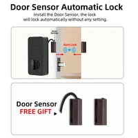 RAYKUBE DS01 4-language Tuya Smart Fingerprint Deadbolt Lock with Latch/Door Sensor Auto Lock Key/Password/Card/ Tuya APP Unlock - Image 5