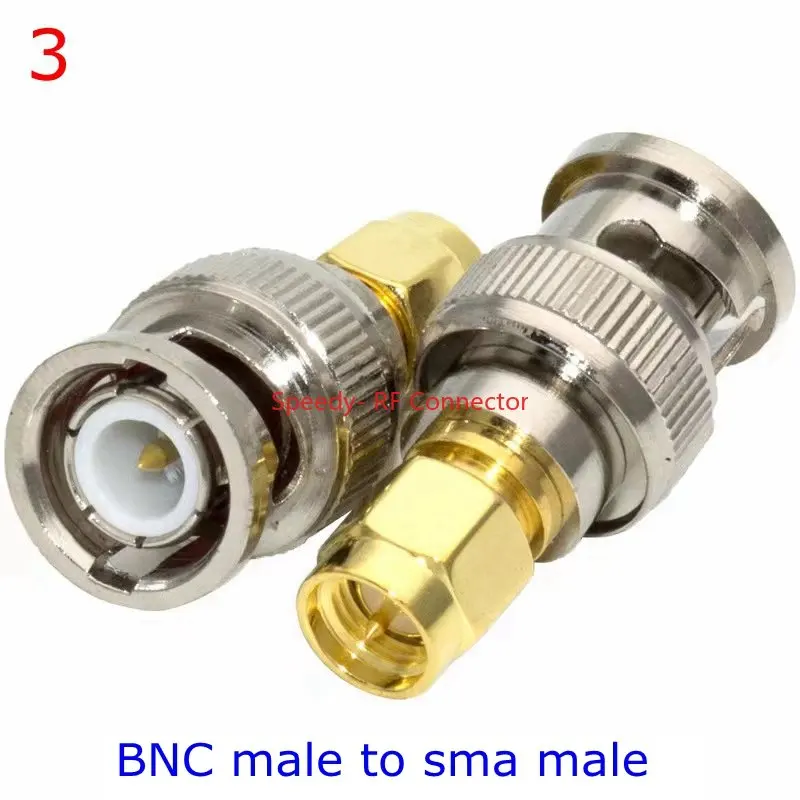 1 Adattatore BNC A Spina Maschio E Jack Femmina Connettore RF