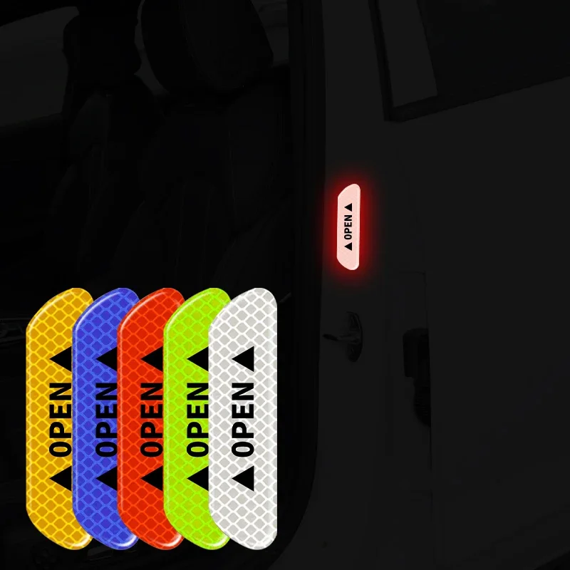 Adesivi Per Porte Auto Segnale Di Avvertimento Di Sicurezza Strisce Riflettenti Aperte Per Alfa Romeo Giulietta Mito 147 159 Dacia Duster Lada Kia